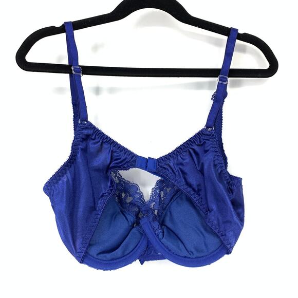 Victoria's Secret Bra Women's Size 34C Push Up Padded Lace Bralette Blue Y2K - Picture 2 of 5